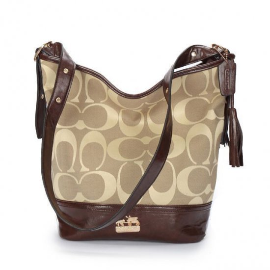 Coach Legacy Duffle In Printed Signature Medium Khaki Crossbody Bags ACF